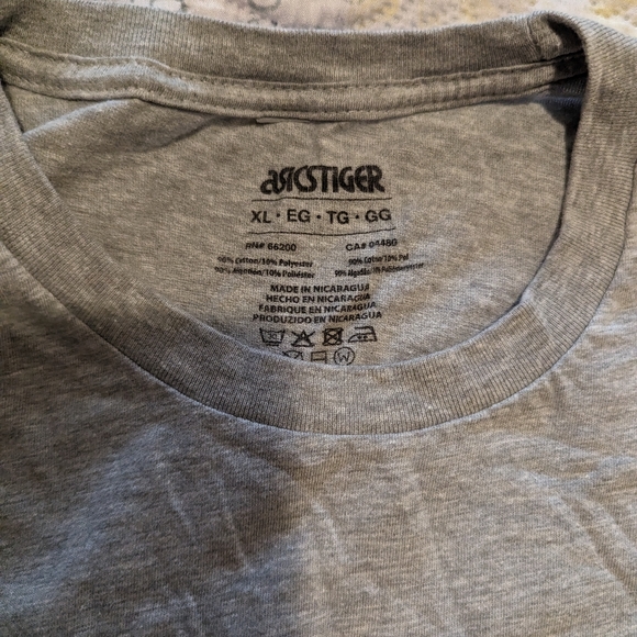 Asics Tiger "Peace" T-Shirt, Gray, XL - Picture 3 of 7